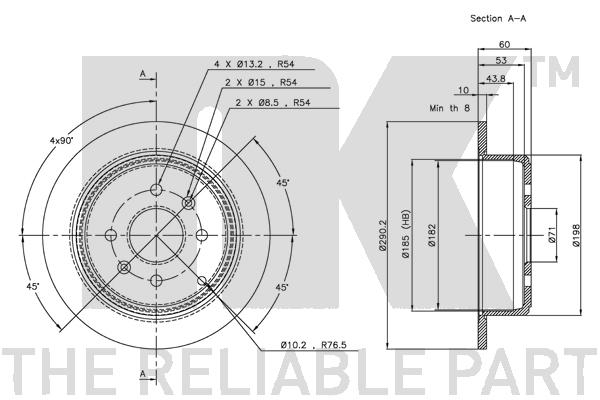 NK 203721 Bremsscheibe