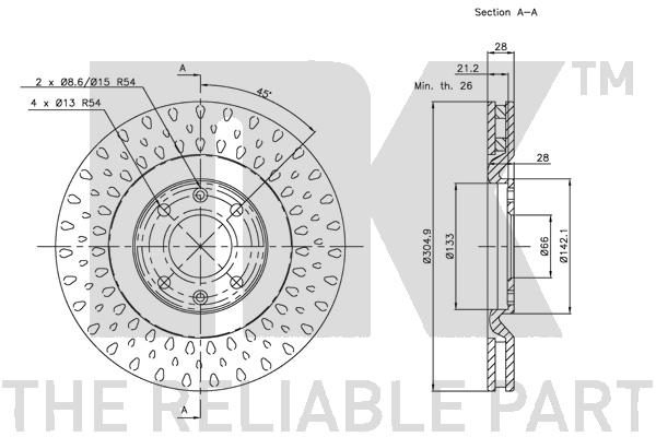 NK 203726 Bremsscheibe