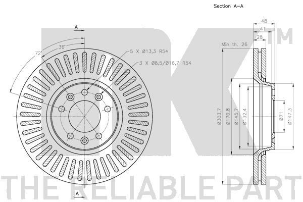 NK 203734 Bremsscheibe