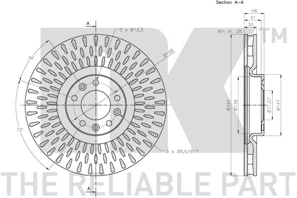 NK 203745 Bremsscheibe
