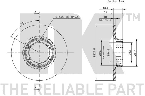 NK 203901 Bremsscheibe