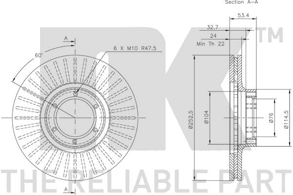 NK 203905 Bremsscheibe