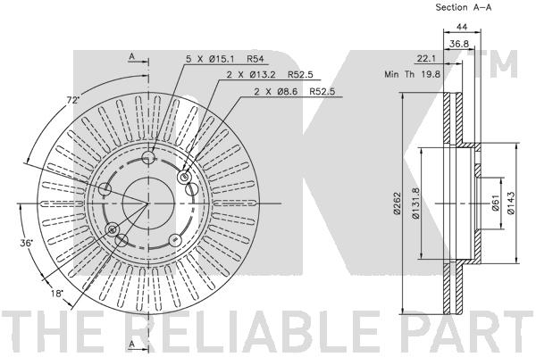 NK 203912 Bremsscheibe