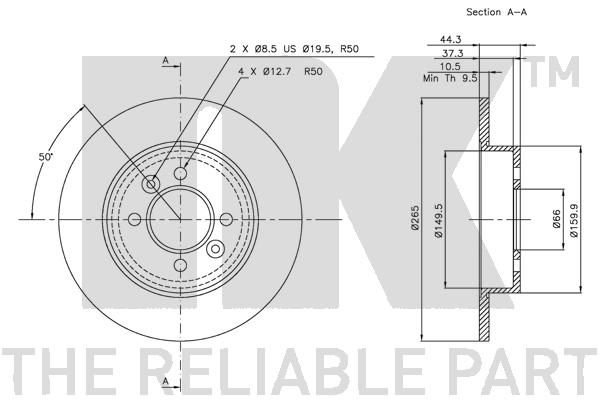 NK 203914 Bremsscheibe