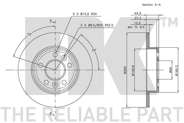 NK 203915 Bremsscheibe