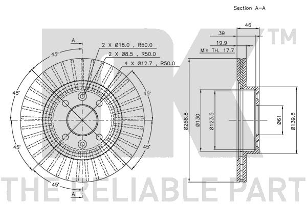 NK 203922 Bremsscheibe