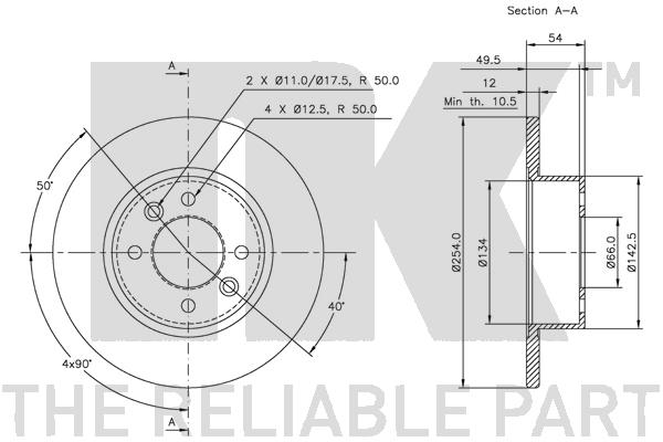 NK 203924 Bremsscheibe