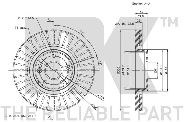 NK 203932 Bremsscheibe