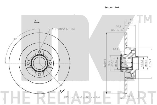 NK 203965 Bremsscheibe