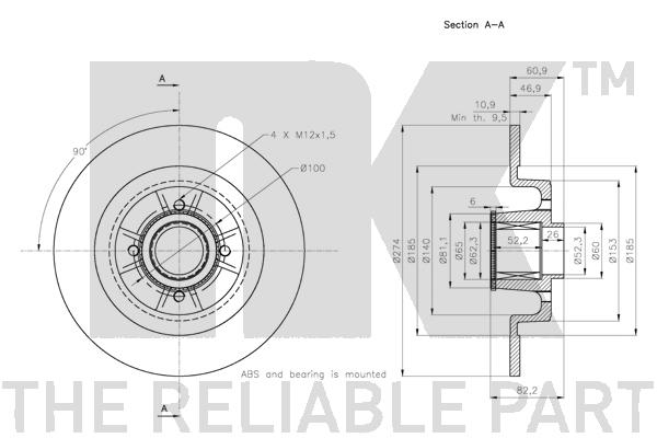 NK 203967 Bremsscheibe