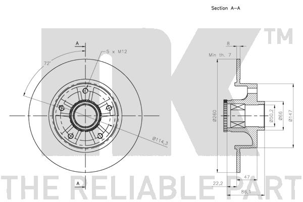 NK 203973 Bremsscheibe