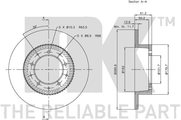 NK 204002 Bremsscheibe