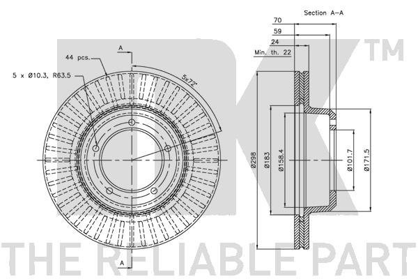 NK 204003 Bremsscheibe