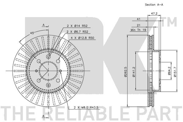 NK 204007 Bremsscheibe