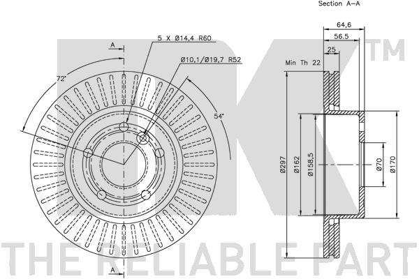 NK 204015 Bremsscheibe