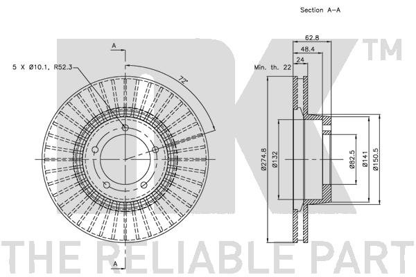 NK 204023 Bremsscheibe