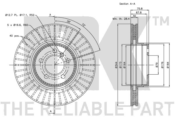 NK 204025 Bremsscheibe