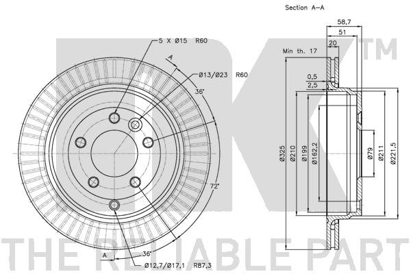 NK 204028 Bremsscheibe