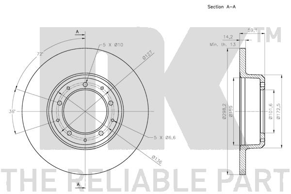 NK 204039 Bremsscheibe