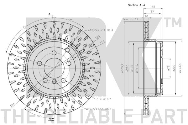 NK 204041 Bremsscheibe