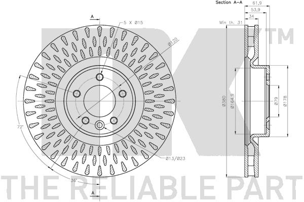 NK 204042 Bremsscheibe