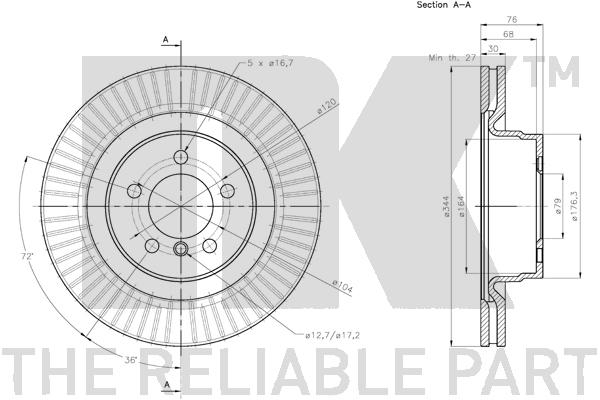 NK 204045 Bremsscheibe
