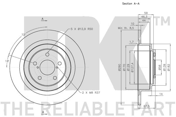 NK 204415 Bremsscheibe