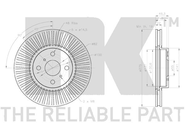 NK 3145108 Bremsscheibe