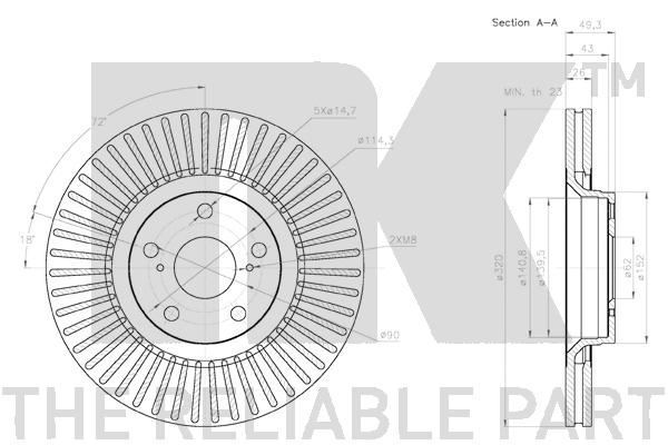 NK 3145129 Bremsscheibe
