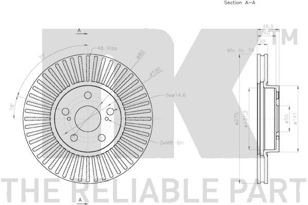 NK 3145132 Bremsscheibe