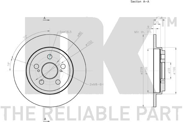 NK 3145133 Bremsscheibe