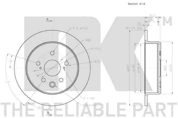 NK 3145135 Bremsscheibe