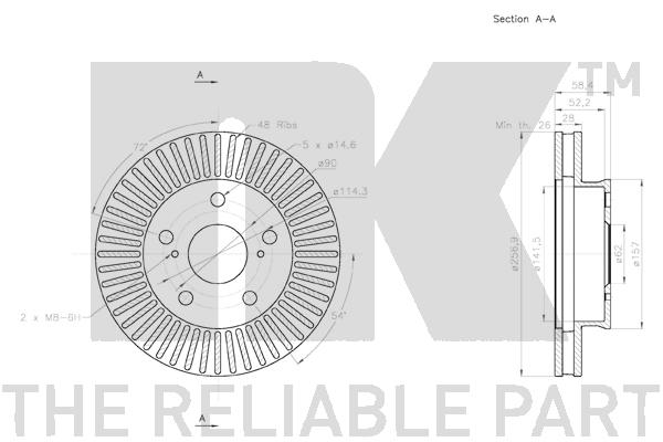 NK 3145138 Bremsscheibe