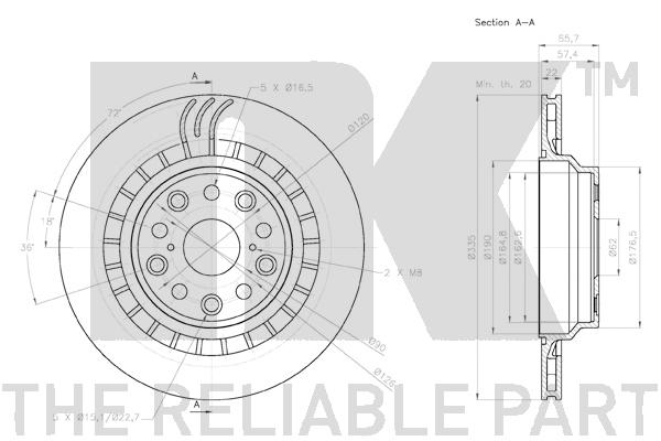 NK 3145149 Bremsscheibe