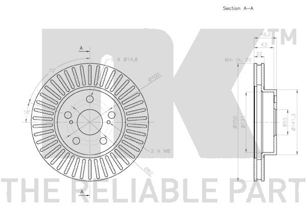 NK 3145157 Bremsscheibe