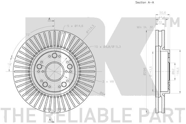 NK 2045166 Bremsscheibe