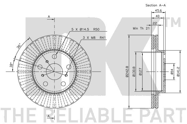 NK 204516 Bremsscheibe