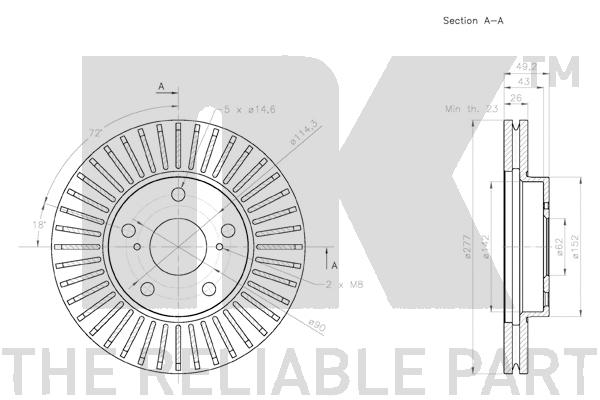 NK 3145170 Bremsscheibe