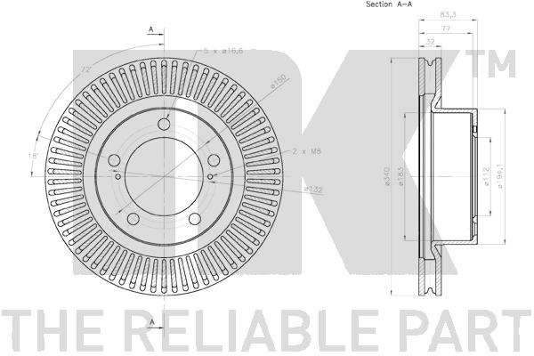 NK 3145171 Bremsscheibe