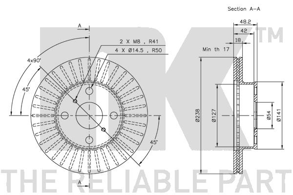 NK 204526 Bremsscheibe
