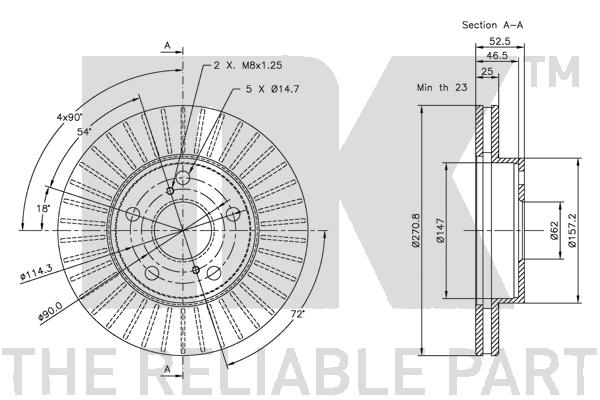 NK 204532 Bremsscheibe