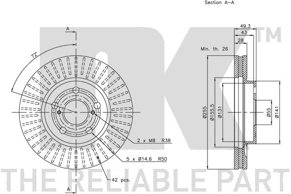 NK 204540 Bremsscheibe