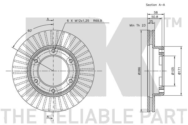 NK 204541 Bremsscheibe