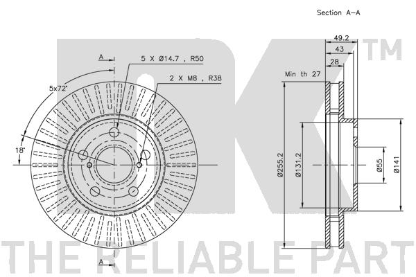 NK 204544 Bremsscheibe