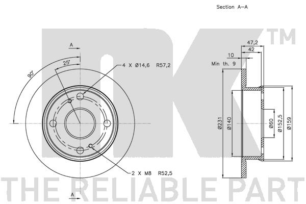 NK 204553 Bremsscheibe