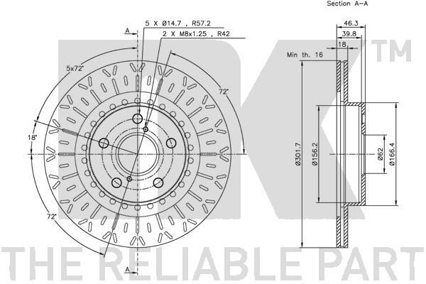 NK 204562 Bremsscheibe