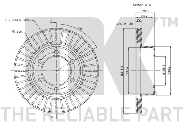 NK 204577 Bremsscheibe