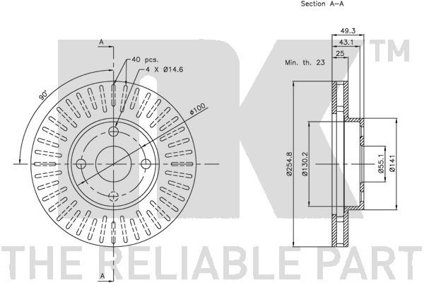 NK 204579 Bremsscheibe