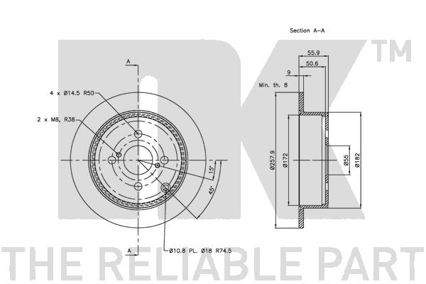 NK 204584 Bremsscheibe