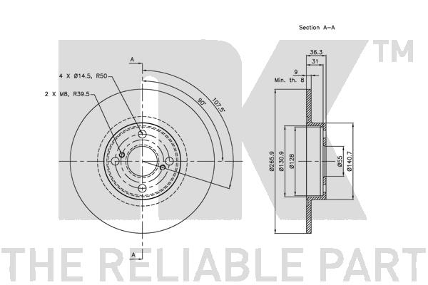 NK 204587 Bremsscheibe